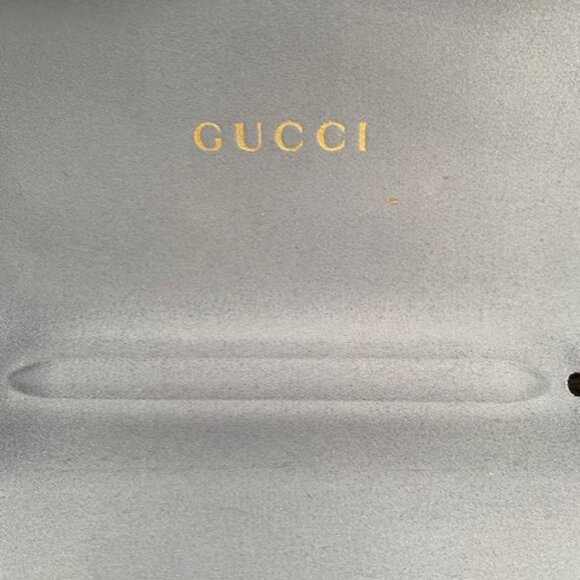 GUCCI Black Velvet Hard Clamshell Designer Eyeglass Glasses Case - Picture 4 of 10